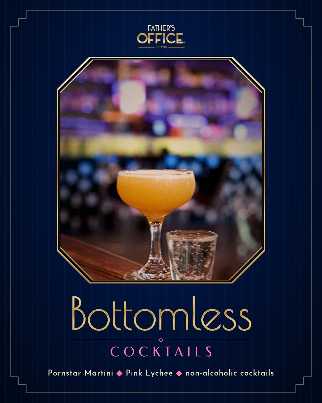 Bottomless cocktails at Father's Office QV Bottomless cocktails at Father's Office QV